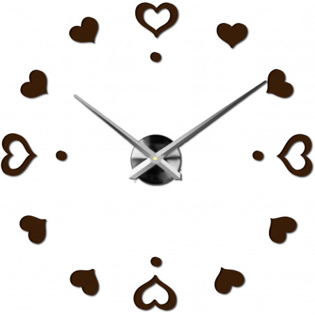 Wanduhr zum Aufkleben, Luxusuhr auf Stent, Uhr aus Kunststoff