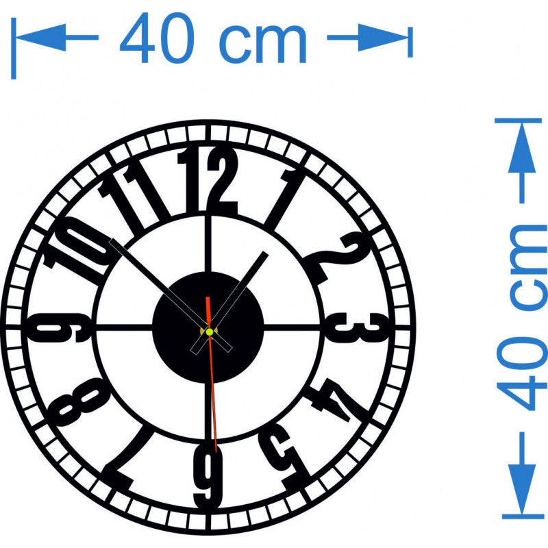 Abmessungen der hölzernen Wanduhr,Vintage-Wanduhr,Retro-Dekoration