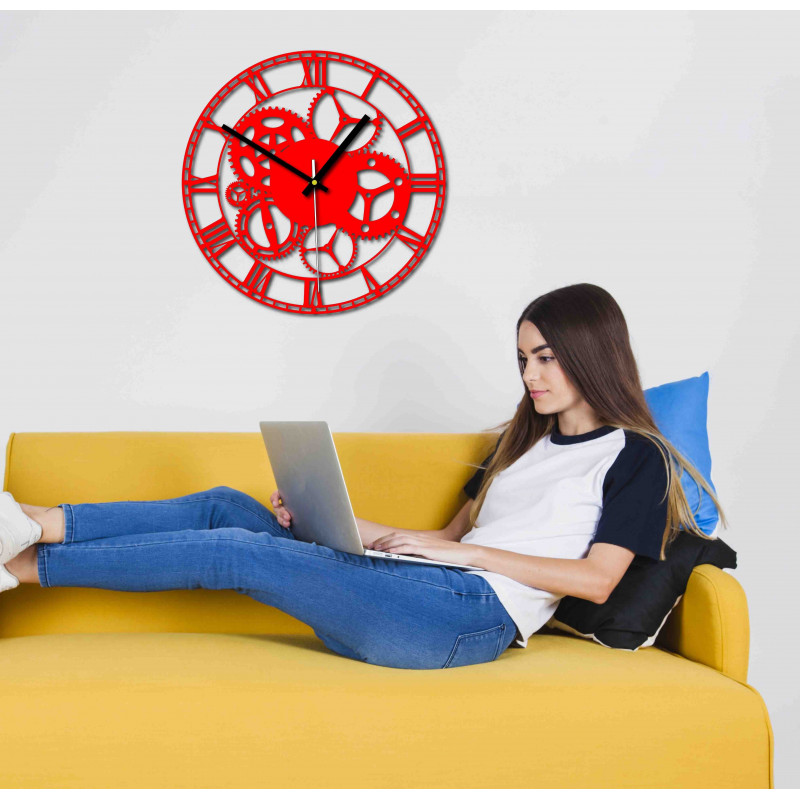 Design-Wanduhr für Wohnzimmer, Küche, Kinderzimmer. Wanduhr als Geschenkidee.