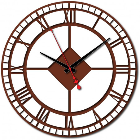 Moderne Wanduhr aus Kunststoff. Eigenproduktion, X-momo