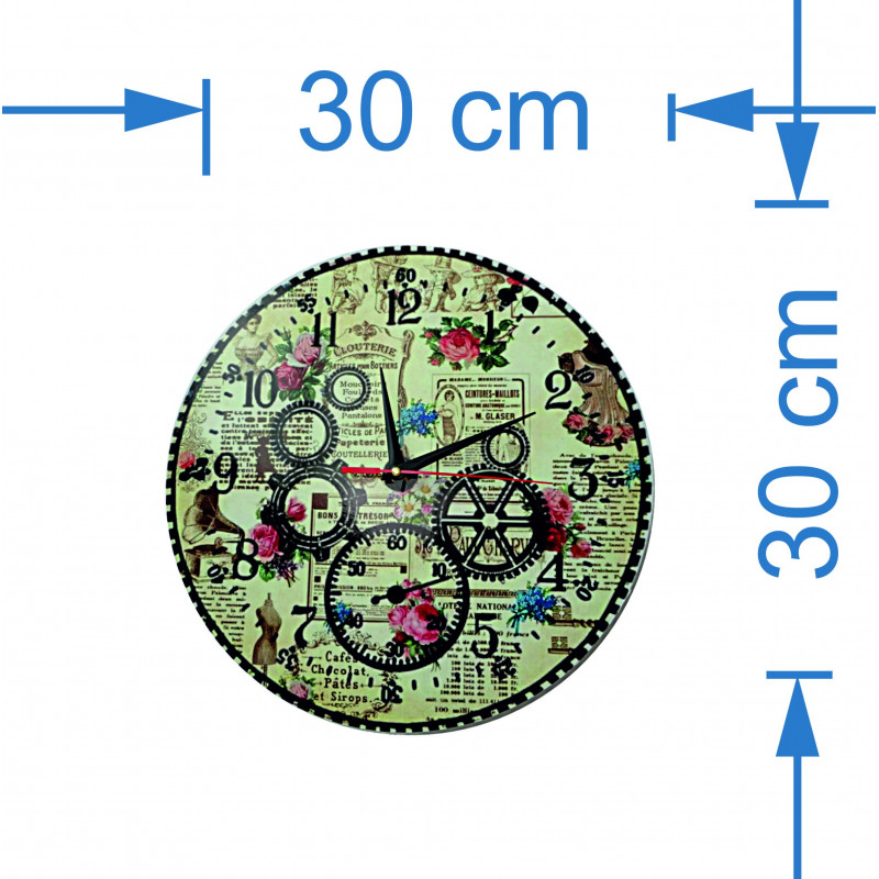 Moderne Wanduhr, Wanduhr aus Holz, Sperrholz