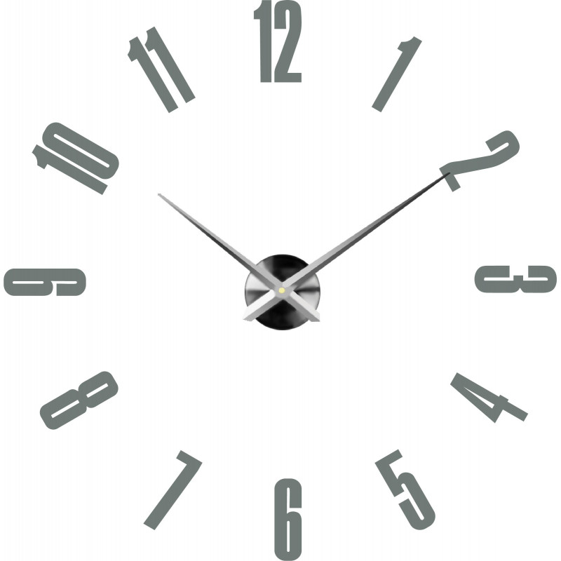 Wanduhr zum Aufkleben, Luxusuhr auf Stent, Uhr aus Kunststoff