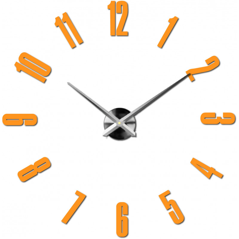 Wanduhr zum Aufkleben, Luxusuhr auf Stent, Uhr aus Kunststoff