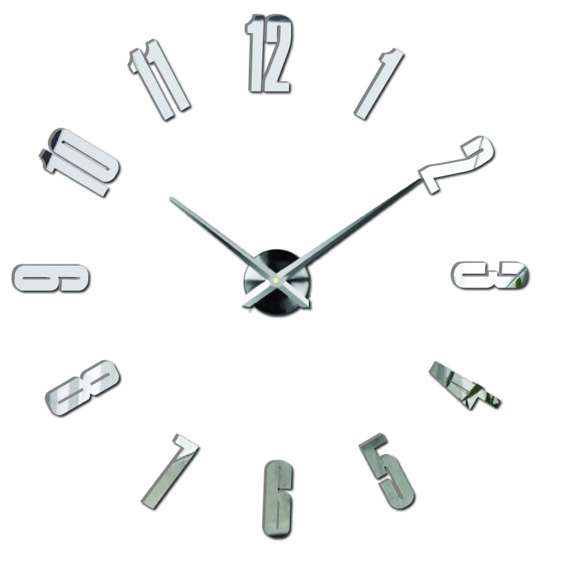 Wanduhr zum Aufkleben, Luxusuhr auf Stent, Uhr aus Kunststoff