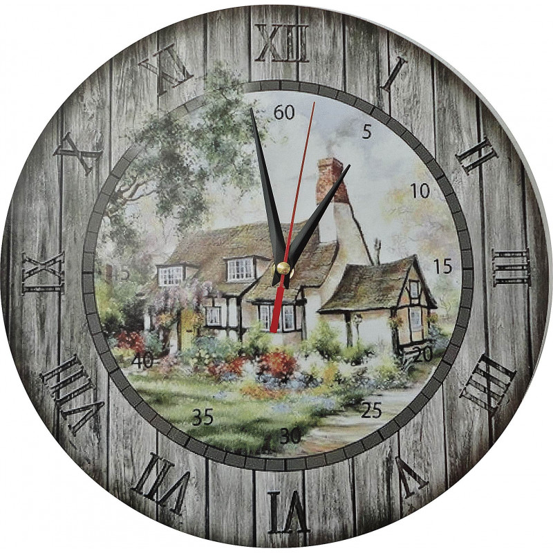 Moderne Wanduhr, Wanduhr aus Holz, Sperrholz