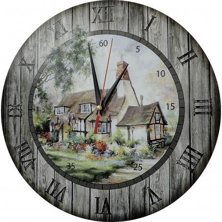 Moderne Wanduhr, Wanduhr aus Holz, Sperrholz
