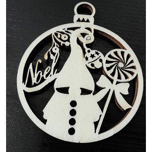 Ornamente aus Holz und Kunststoff, Weihnachtsschmuck, Vintage-Accessoires aus Holz 2