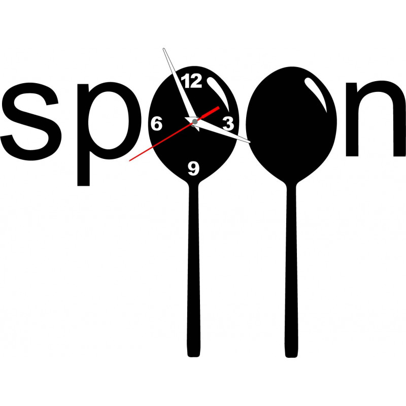 Moderne Uhr an einer Wand aus Kunststoff. Eigene Produktion, X-momon Bild an der Wand in der Küche, Wohnzimmer. X-momo