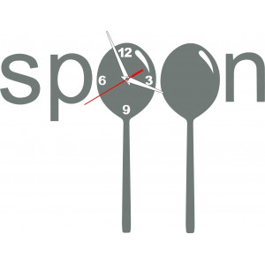 Moderne Uhr an einer Wand aus Kunststoff. Eigene Produktion, X-momon Bild an der Wand in der Küche, Wohnzimmer. X-momo 2