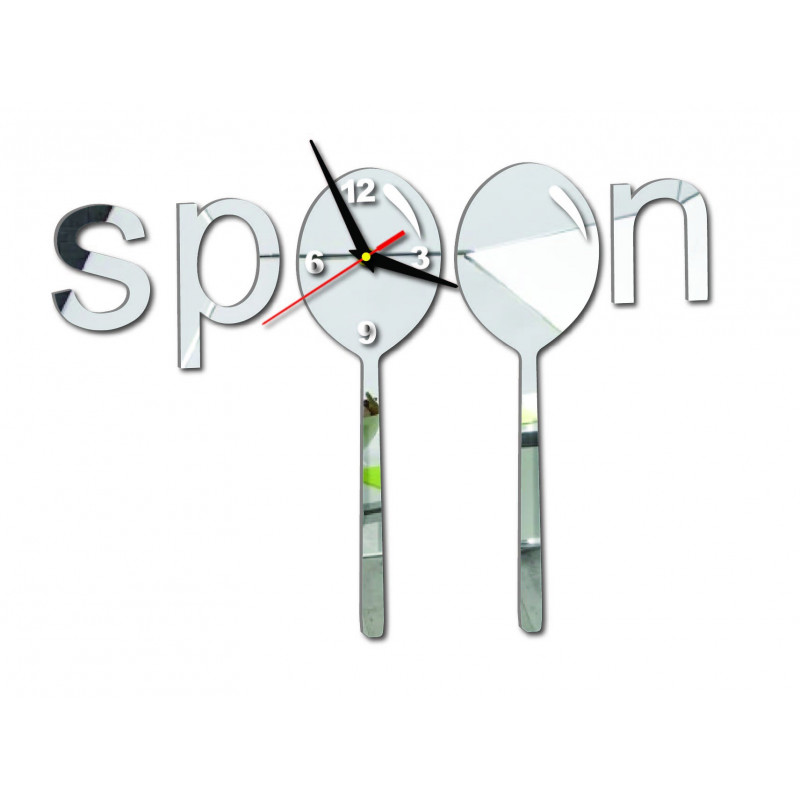 Moderne Uhr an einer Wand aus Kunststoff. Eigene Produktion, X-momon Bild an der Wand in der Küche, Wohnzimmer. X-momo