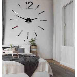 Elegante Uhr an der Wand BOMER 2D PLEXI
