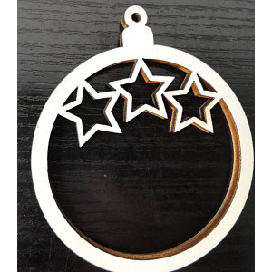 Ornamente aus Holz und Kunststoff, Weihnachtsschmuck, Vintage-Accessoires aus Holz