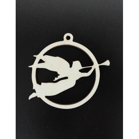 Ornamente aus Holz und Kunststoff, Weihnachtsschmuck, Vintage-Accessoires aus Holz