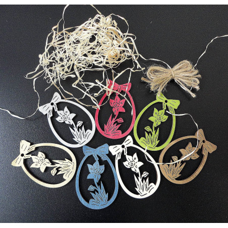 Holz- und Kunststoffornamente, Weihnachtsornamente, Vintage-Accessoires aus Holz