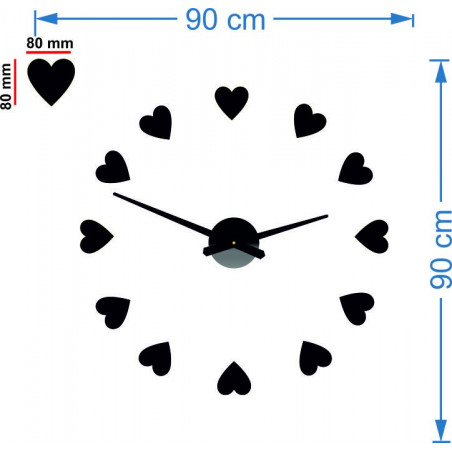 Abmessungen der Wanduhren, Design Wanduhr