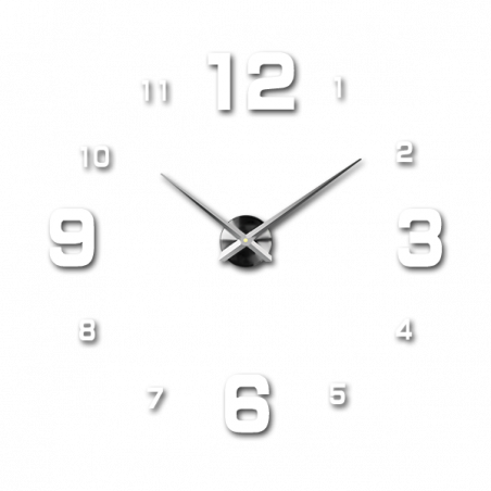 Wanduhr zum Aufkleben, Luxusuhr auf Stent, Uhr aus Kunststoff