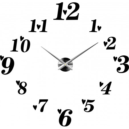 Klebende Wanduhr, Luxusuhr auf Stent, Plastikuhr