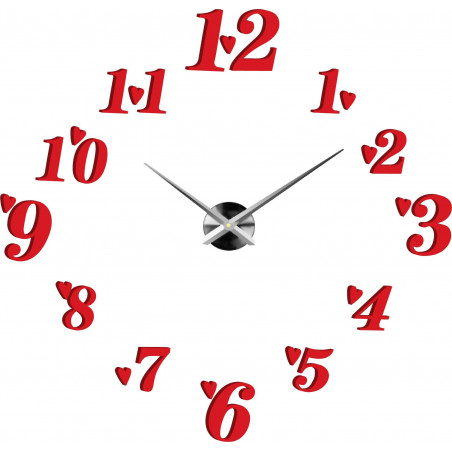 Klebende Wanduhr, Luxusuhr auf Stent, Plastikuhr