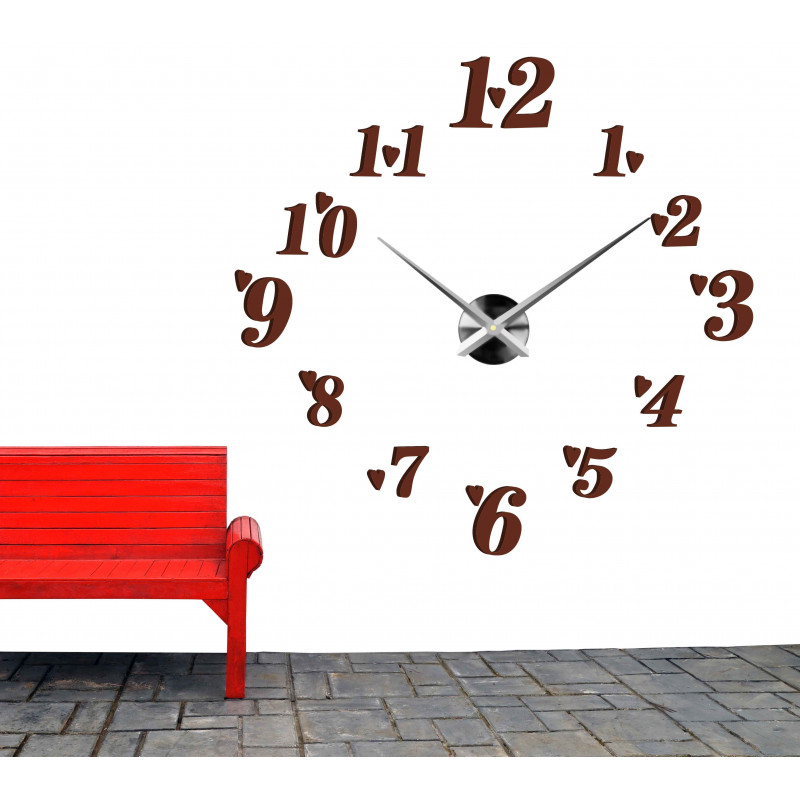 Klebende Wanduhr, Luxusuhr auf Stent, Plastikuhr