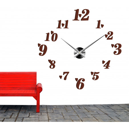 Klebende Wanduhr, Luxusuhr auf Stent, Plastikuhr