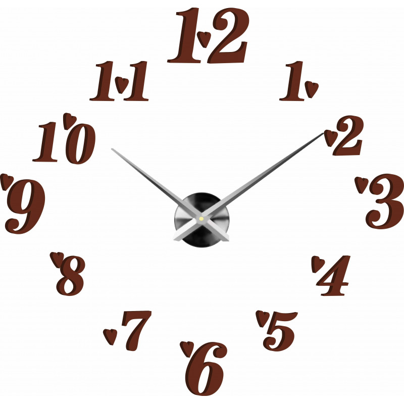 Klebende Wanduhr, Luxusuhr auf Stent, Plastikuhr