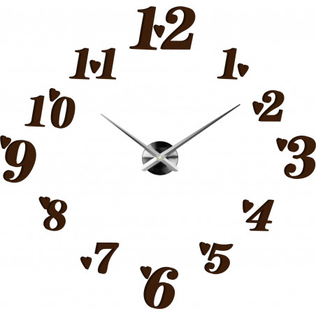 Klebende Wanduhr, Luxusuhr auf Stent, Plastikuhr