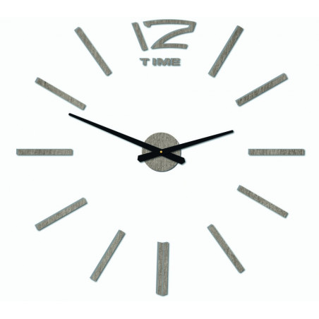 Moderne Wanduhr, Wanduhr aus Holz, Sperrholz