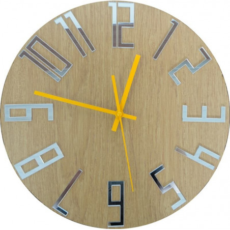 Moderne Wanduhr, Wanduhr aus Holz, Sperrholz