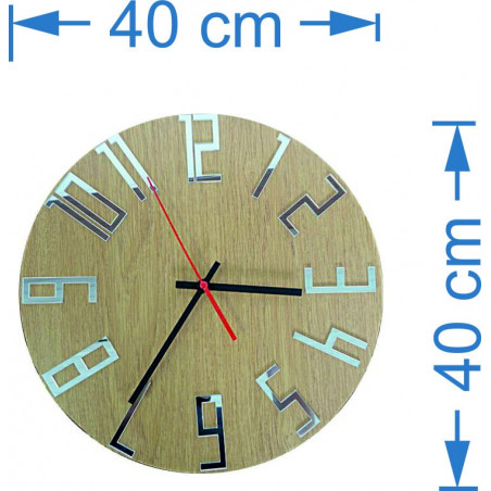 Moderne Wanduhr, Wanduhr aus Holz, Sperrholz