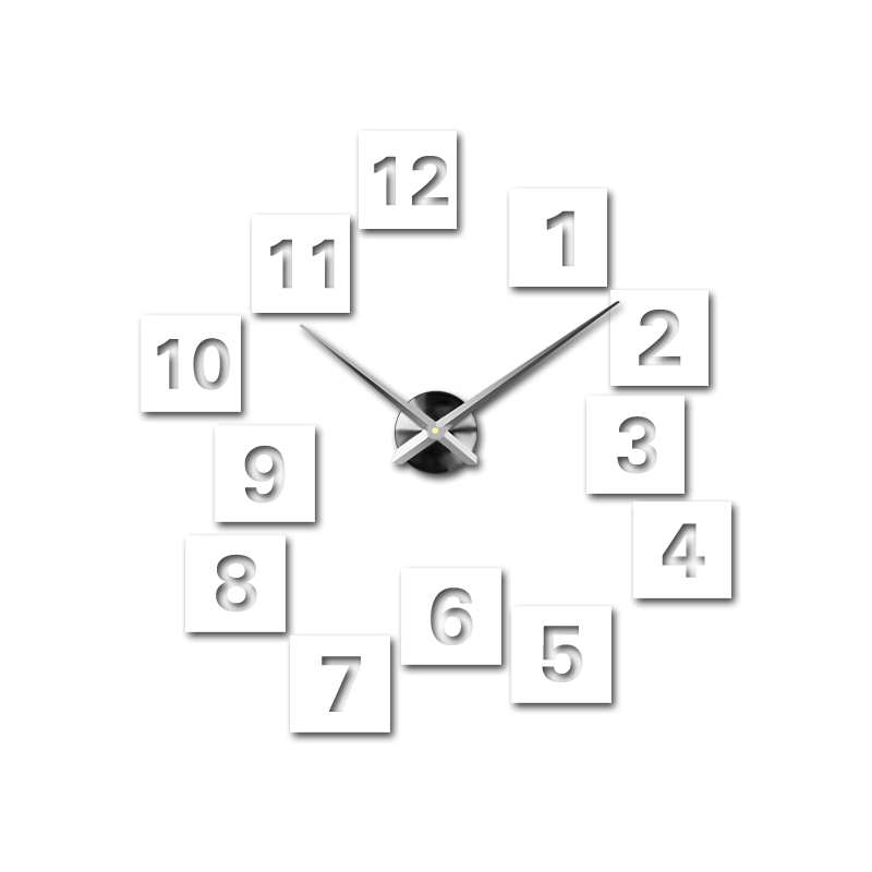 Klebende Wanduhr, Luxusuhr auf Stent, Plastikuhr