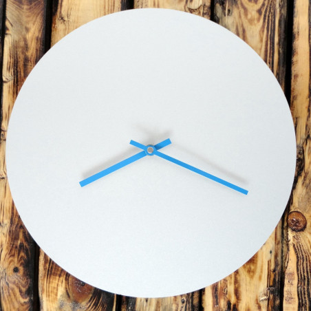 Wanduhr aus farbigem HDF, olivgrün