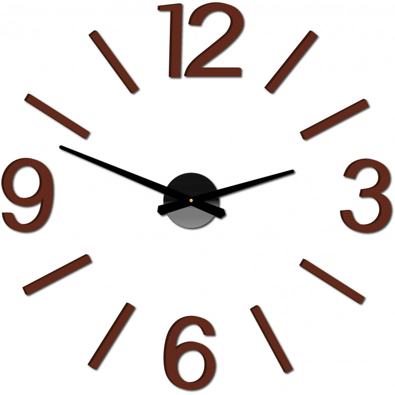Selbstklebende Wanduhr fürs Wohnzimmer