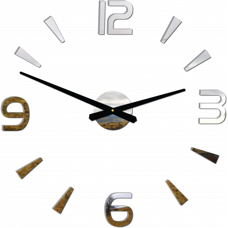 Moderne Wanduhr selbstklebend Stor 2D Plexiglas
