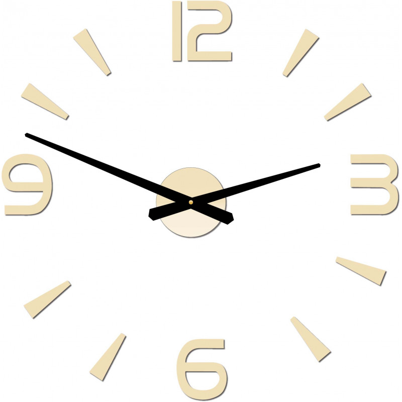 Moderne Wanduhr selbstklebend Stor 2D Plexiglas