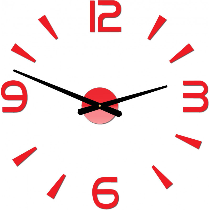 Moderne Wanduhr selbstklebend Stor 2D Plexiglas