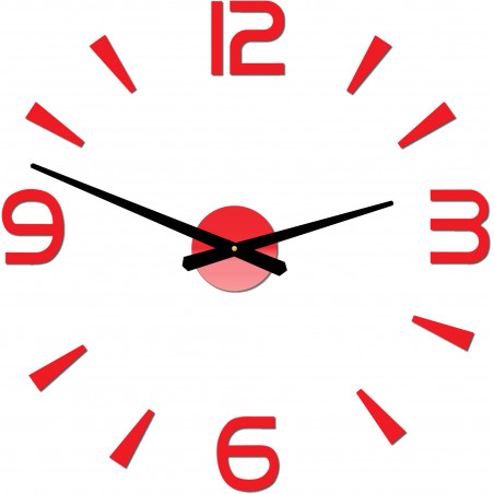 Moderne Wanduhr selbstklebend Stor 2D Plexiglas