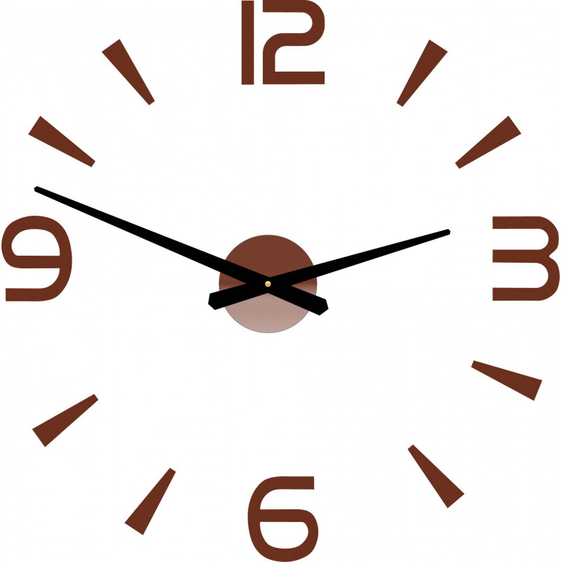 Moderne Wanduhr selbstklebend Stor 2D Plexiglas