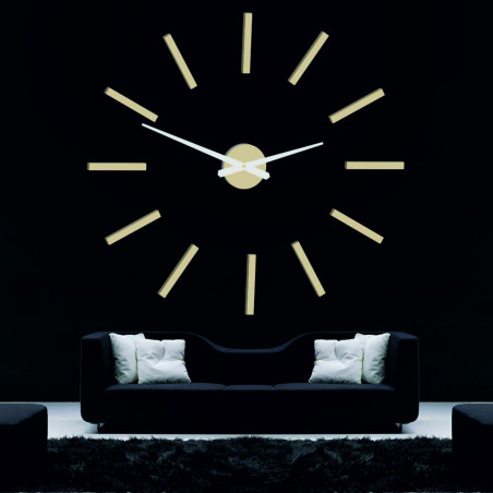 Moderne Wanduhr 2D Plexiglas SPIEGEL