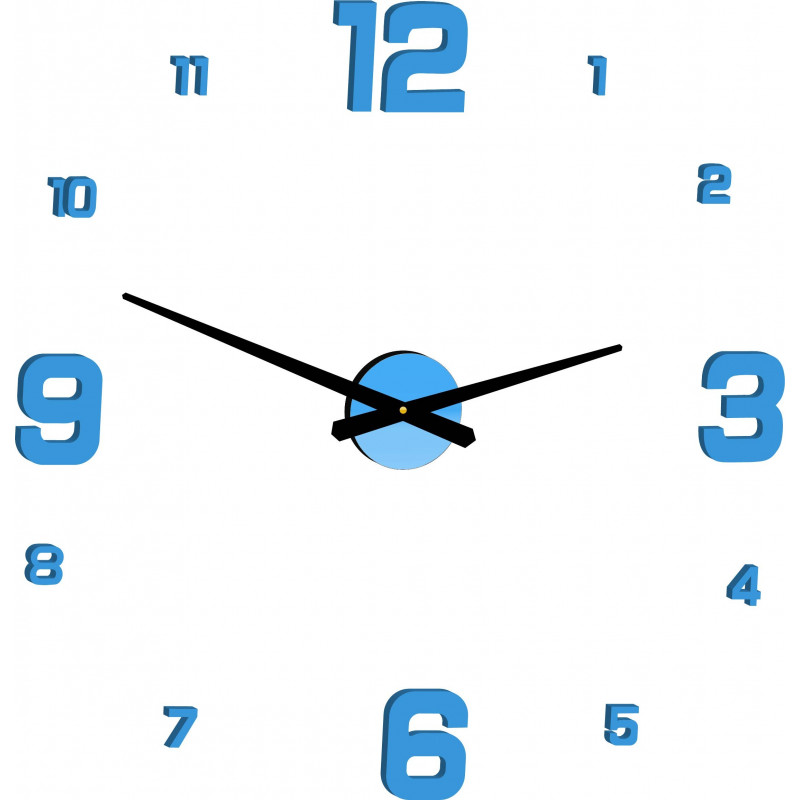 Moderne Wanduhr JOLYI FOX Plexi, farbenfrohe Uhr für Ihre Inneneinrichtung.