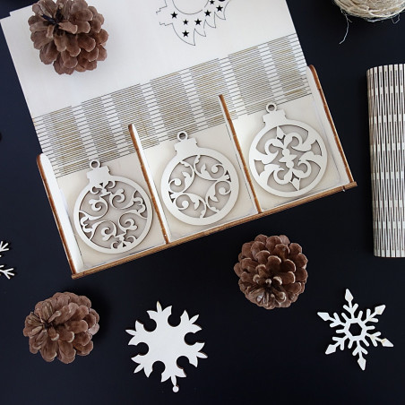 Holz Weihnachtsschmuck, 1 Satz-18 Stück