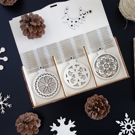 Ornamente für Weihnachtsbaum, 1 Satz-18 Stück