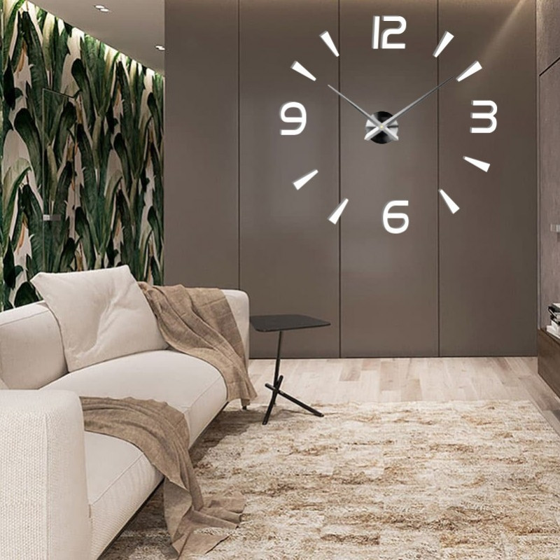 Klebende Wanduhr, Luxusuhr auf Stent, Plastikuhr