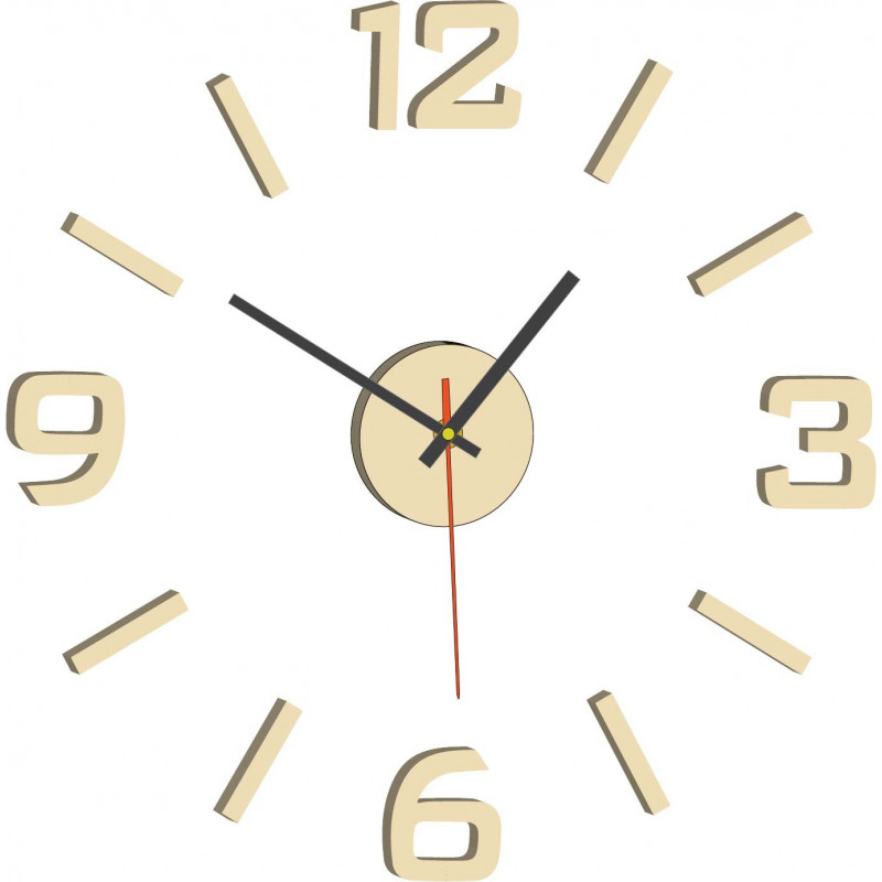 Wanduhr selbstklebend XS SANDERO