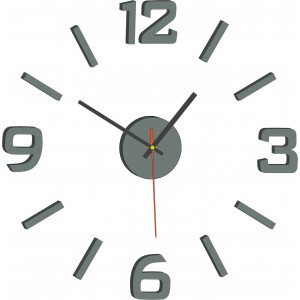 Acryl-3D-Wanduhr – 3D-Effekt, kein Bohren erforderlich 2