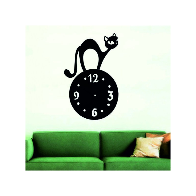 Wanduhrkatze (Spiegeluhr an der Wandkatze) SIMON