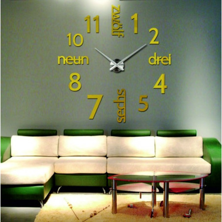 Moderne DIY DRIWAL 3D Wanduhr