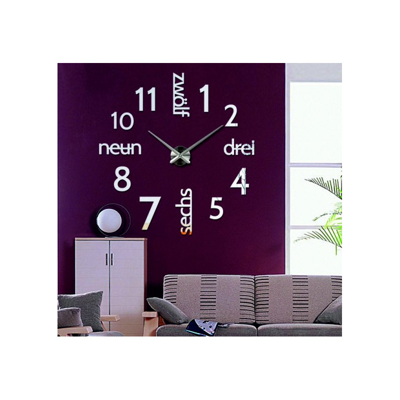 Moderne DIY DRIWAL 3D Wanduhr