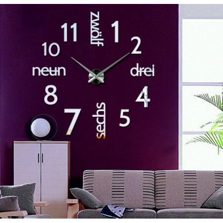 Moderne DIY DRIWAL 3D Wanduhr