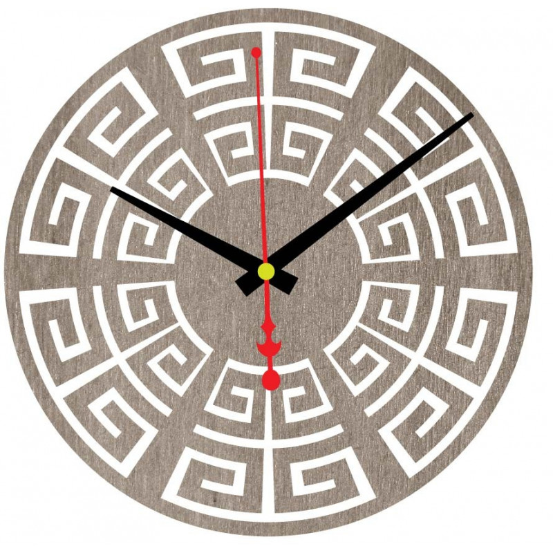 Wanduhr aus Schichtholz 4 mm Farbstoff FARBE