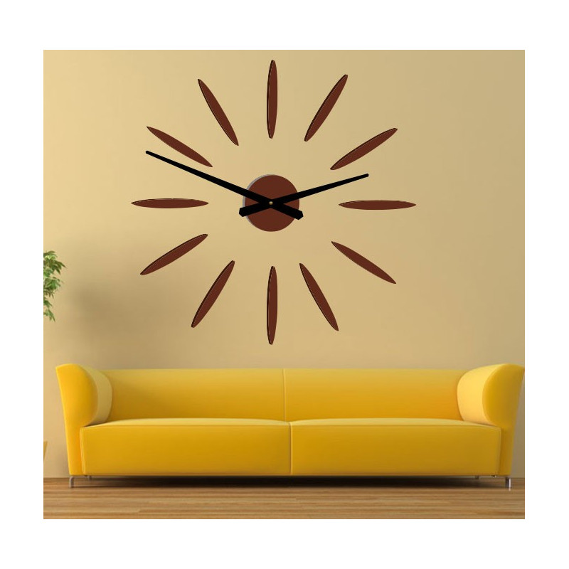Wanduhr-Klebeband Sonnenstrahlen